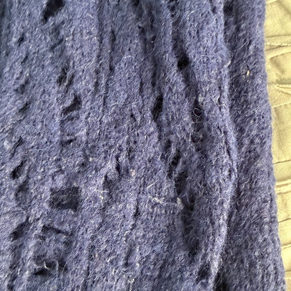 Free People Blue Women’s Oversized Light Cardigan Sweater - Picture 10 of 11